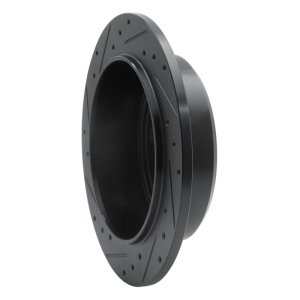 Jeep Wrangler Brake Rotor (1) - Rear Right - R1 Concepts - Drilled & Slotted - Black - `07-`18